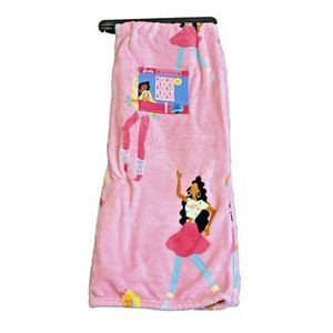 NEW RARE Barbie Super Soft Oversized Plush Throw 50" x 70" Pink